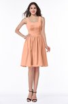 Traditional Sleeveless Zipper Chiffon Knee Length Pleated Bridesmaid Dresses