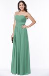 Simple A-line Sleeveless Chiffon Floor Length Plus Size Bridesmaid Dresses