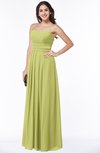 Simple A-line Sleeveless Chiffon Floor Length Plus Size Bridesmaid Dresses