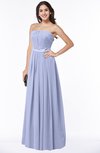 Glamorous A-line Strapless Sleeveless Half Backless Floor Length Plus Size Bridesmaid Dresses