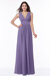 Modest Sleeveless Zipper Chiffon Floor Length Ruching Plus Size Bridesmaid Dresses