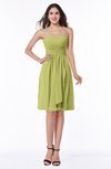 Glamorous A-line Sweetheart Sleeveless Zipper Knee Length Plus Size Bridesmaid Dresses