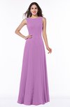 Classic A-line Bateau Sleeveless Zipper Plus Size Bridesmaid Dresses