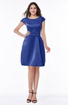 Modest Baby Doll Scoop Zip up Bow Plus Size Bridesmaid Dresses