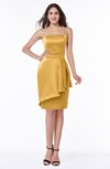 Classic Strapless Zip up Satin Ribbon Plus Size Bridesmaid Dresses