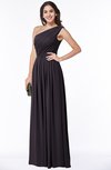 Traditional Asymmetric Neckline Sleeveless Zip up Chiffon Floor Length Plus Size Bridesmaid Dresses