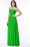 Classic Sleeveless Zipper Floor Length Ruching Plus Size Bridesmaid Dresses