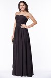 Classic Sleeveless Zipper Floor Length Ruching Plus Size Bridesmaid Dresses