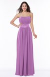 Traditional Strapless Sleeveless Chiffon Floor Length Sash Plus Size Bridesmaid Dresses