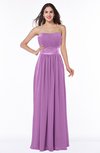 Traditional Strapless Sleeveless Chiffon Floor Length Sash Plus Size Bridesmaid Dresses