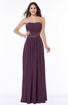 Traditional Strapless Sleeveless Chiffon Floor Length Sash Plus Size Bridesmaid Dresses