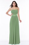 Traditional Strapless Sleeveless Chiffon Floor Length Sash Plus Size Bridesmaid Dresses