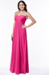 Elegant Empire Sweetheart Zip up Chiffon Floor Length Plus Size Bridesmaid Dresses