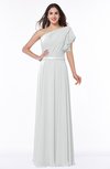 Modern A-line Asymmetric Neckline Sleeveless Floor Length Paillette Plus Size Bridesmaid Dresses