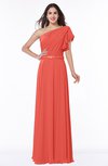 Modern A-line Asymmetric Neckline Sleeveless Floor Length Paillette Plus Size Bridesmaid Dresses