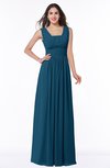 Simple A-line Sleeveless Zip up Floor Length Ruching Plus Size Bridesmaid Dresses