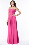 Glamorous A-line Strapless Zip up Floor Length Pleated Plus Size Bridesmaid Dresses