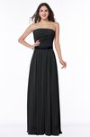 Classic Strapless Half Backless Chiffon Pleated Plus Size Bridesmaid Dresses
