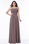 Modern A-line Strapless Sleeveless Chiffon Plus Size Bridesmaid Dresses
