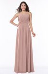 Modern A-line Strapless Sleeveless Chiffon Plus Size Bridesmaid Dresses