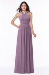 Simple A-line Thick Straps Sleeveless Half Backless Chiffon Bridesmaid Dresses