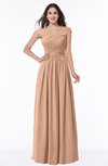 Traditional A-line Sleeveless Chiffon Floor Length Plus Size Bridesmaid Dresses