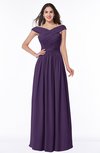 Traditional A-line Sleeveless Chiffon Floor Length Plus Size Bridesmaid Dresses