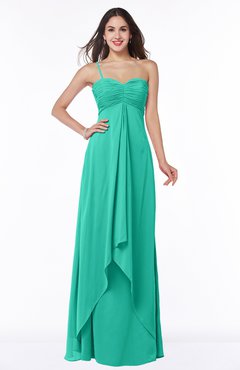 Ceramic Mature Sleeveless Chiffon Floor Length Ruching Plus Size Bridesmaid Dresses