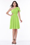 Plain A-line Sleeveless Half Backless Mini Ruching Plus Size Bridesmaid Dresses