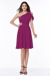 Plain A-line Sleeveless Half Backless Mini Ruching Plus Size Bridesmaid Dresses