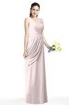 Mature A-line V-neck Chiffon Pleated Plus Size Bridesmaid Dresses