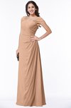 Mature A-line Sweetheart Short Sleeve Zip up Floor Length Plus Size Bridesmaid Dresses