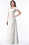 Mature A-line Sweetheart Short Sleeve Zip up Floor Length Plus Size Bridesmaid Dresses