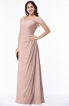 Mature A-line Sweetheart Short Sleeve Zip up Floor Length Plus Size Bridesmaid Dresses