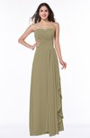 Mature A-line Sleeveless Chiffon Floor Length Bridesmaid Dresses