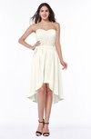 Informal A-line Sleeveless Half Backless Asymmetric Bridesmaid Dresses