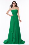 Vintage A-line Sleeveless Sweep Train Rhinestone Plus Size Bridesmaid Dresses