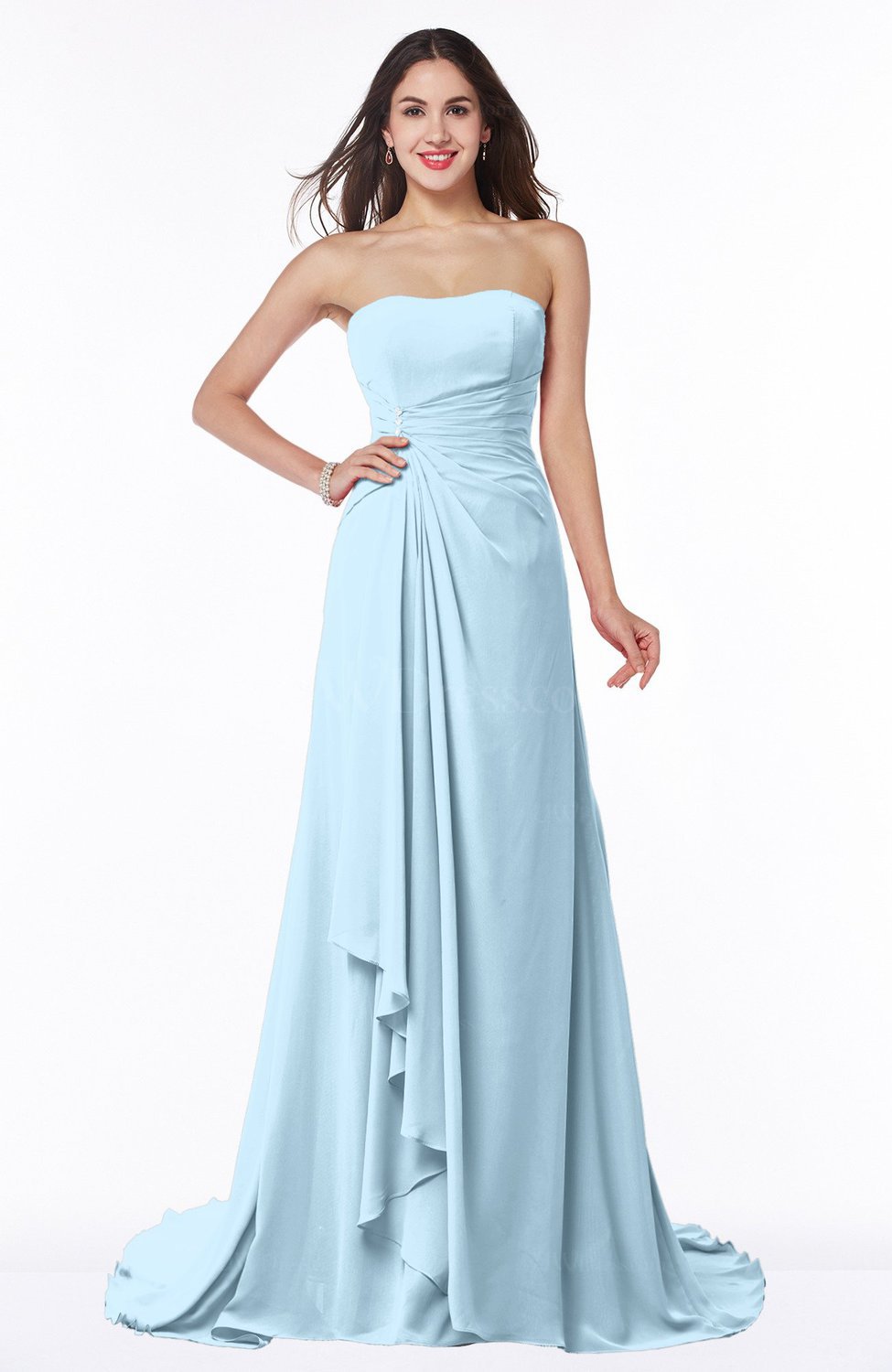 Ice Blue Prom Dresses Vintage Style