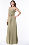 Cute Strapless Sleeveless Chiffon Floor Length Flower Plus Size Bridesmaid Dresses