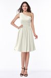 Cute A-line Sleeveless Chiffon Knee Length Plus Size Bridesmaid Dresses