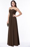 Cute A-line Sleeveless Zip up Pleated Plus Size Bridesmaid Dresses