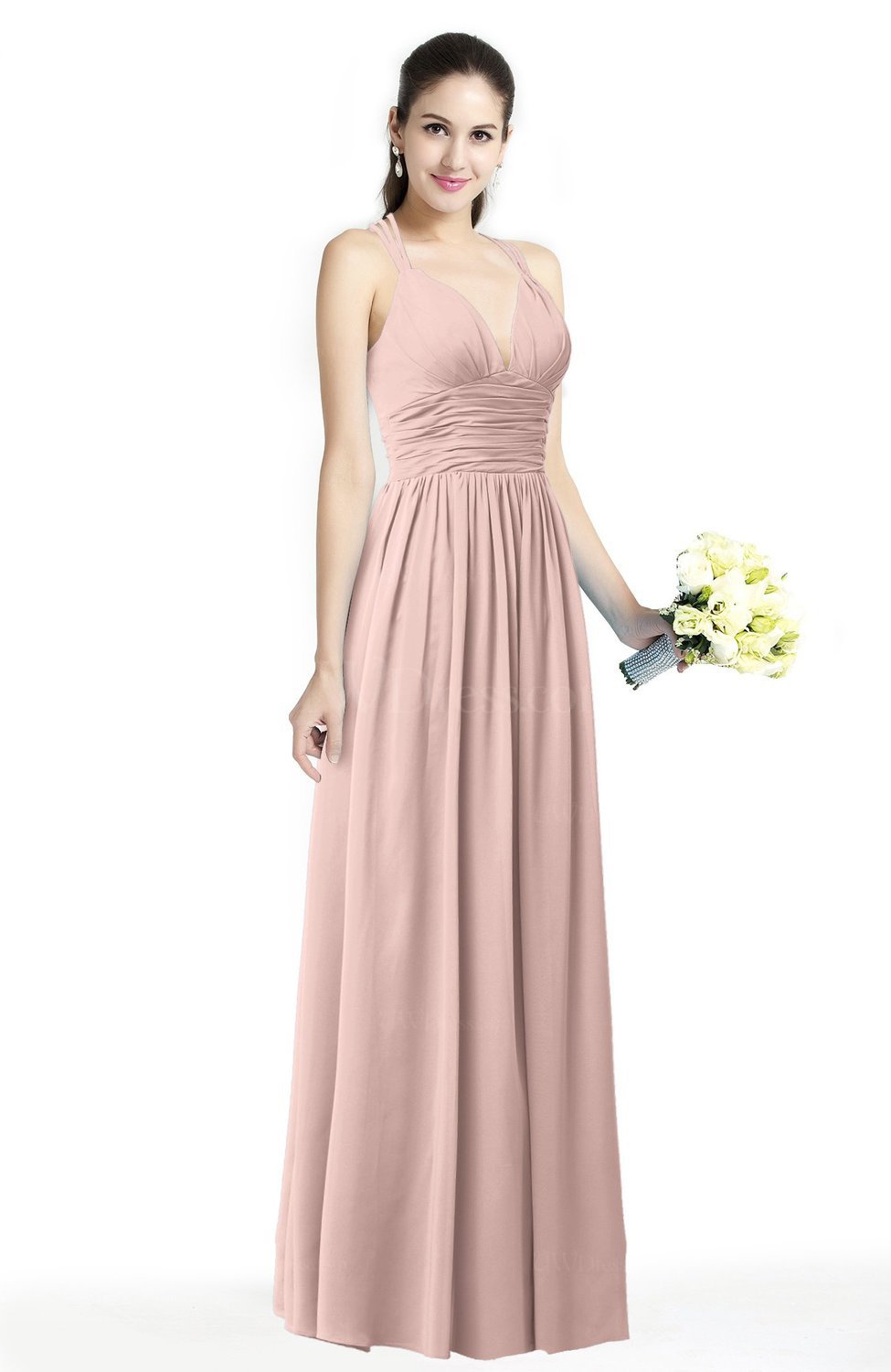 dusty rose plus size bridesmaid dresses