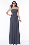 Modern A-line Spaghetti Zip up Floor Length Sash Plus Size Bridesmaid Dresses