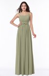 Modern A-line Spaghetti Zip up Floor Length Sash Plus Size Bridesmaid Dresses