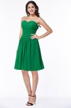 Elegant Strapless Sleeveless Zipper Knee Length Ribbon Bridesmaid Dresses