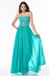 Sexy A-line Strapless Chiffon Rhinestone Plus Size Prom Dresses