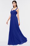 Glamorous A-line Thick Straps Zip up Ruching Bridesmaid Dresses