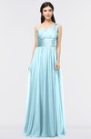 Elegant A-line Zip up Floor Length Ruching Bridesmaid Dresses