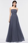 Modern Sleeveless Zip up Floor Length Plainness Bridesmaid Dresses