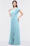 Elegant A-line Short Sleeve Zip up Ruching Evening Dresses